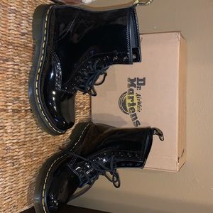 Size 7 Black patent leather Dr. Martens